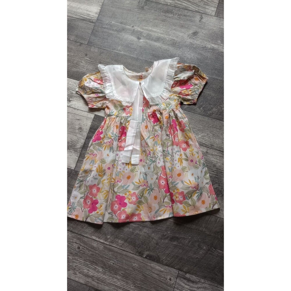 Smiling Pinker Girls 5 Floral Cottecore Dress, NWT